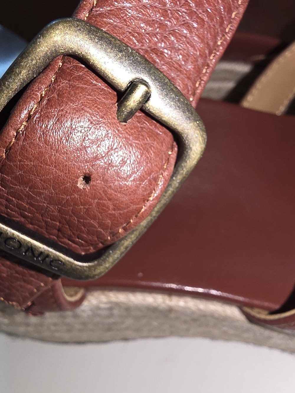 Vionic Burgundy/maroon l Braided-Strap Wedge Sandals - Picture 5 of 9